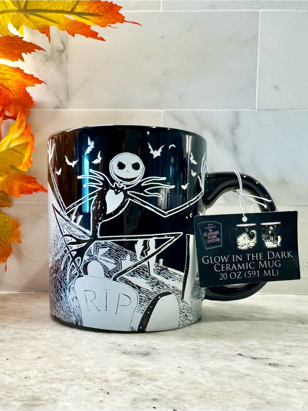 New Nightmare Before Christmas Jack Skellington Glow in the Dark Halloween Mug